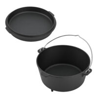 Feuertopf Dutch Oven Jacob 9L Gusseisen Schwarz