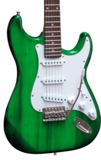 E-Gitarre Massivholz mit Kabel