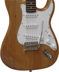 E-Gitarre Massivholz mit Kabel