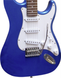 E-Gitarre Massivholz mit Kabel