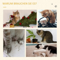 Eck-Kratzbrett Katzenkratzbrett Wandkratzbrett mit Spielzeug