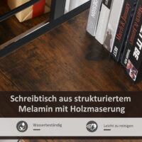 Eck-Schreibtisch Computertisch Metall 155x115cm