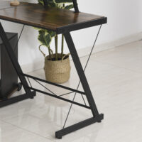 Eck-Schreibtisch Computertisch Metall 155x115cm