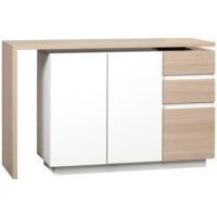 Eckschreibtisch 360° drehbarer Computertisch 175x40x75cm