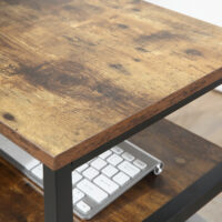 Eckschreibtisch Computer Schreibtisch Rustik Braun 135x90x79cm