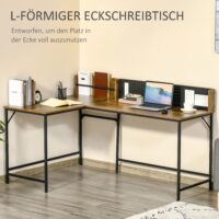 Eckschreibtisch Computertisch Schreibtisch 165x110x95cm