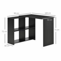 Eckschreibtisch Schreibtisch 100x90x75cm