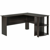 Eckschreibtisch Schreibtisch 136x130x72cm mit 2 Ablagen