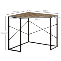 Eckschreibtisch platzsparender Arbeitstisch Schreibtisch 80x80x77.5cm