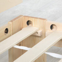 Einzelbett Holzbett 90x200cm Natur