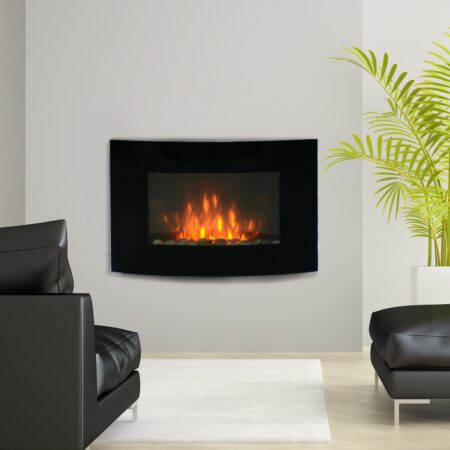 Elektrische Heizung Wandkamin 89,2 x 13,5 x 48cm