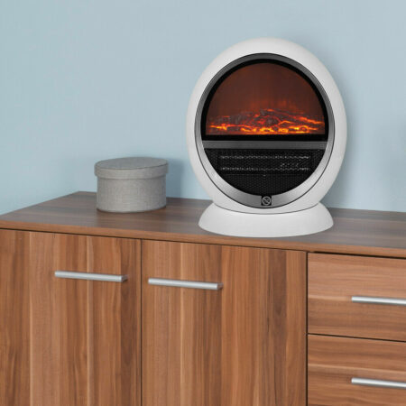 Elektrischer Kamin Heizlüfter Heizung ~ 1500W