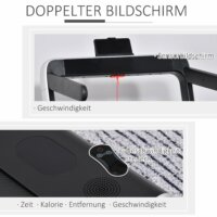 Elektrisches Laufband mit LED-Display Klappbar 1-12 Km/h