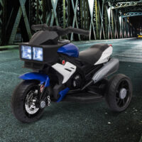 Elektro-Kindermotorrad für Kinder 37-95 Monate Blau+Weiss