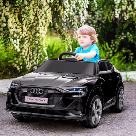 Elektroauto Kinderauto Audi e-tron lizenziert Schwarz