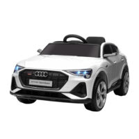 Elektroauto Kinderauto Audi e-tron lizenziert Weiss