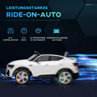 Elektroauto Kinderauto Audi e-tron lizenziert Weiss