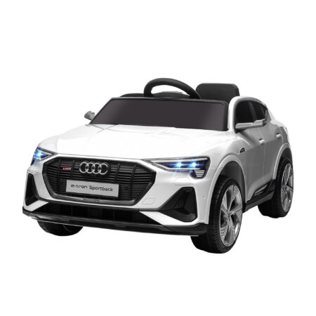 Elektroauto Kinderauto Audi e-tron lizenziert Weiss