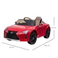 Elektroauto Kinderauto Lexus LC500 rot