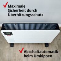 Elektroheizung mit Fernbedienung & Zeitschaltuhr & Thermostat
