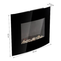 Elektrokamin Wandkamin mit LEDs und Flammeneffekt