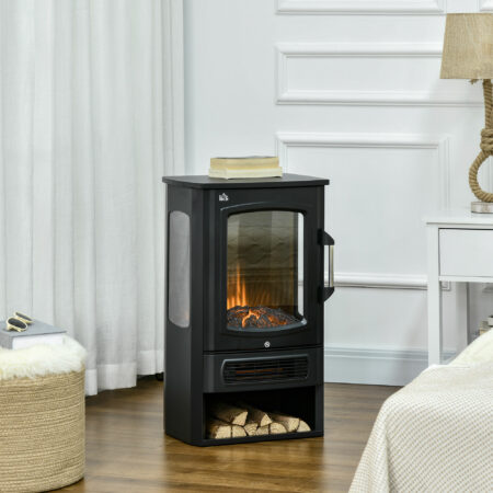 Elektrokamin mit Flammeneffekt 2 Heizstufen 44.5x32x74cm