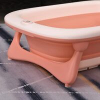 Ergonomische Babybadewanne Babywanne faltbar - Rosa