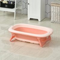 Ergonomische Babybadewanne Babywanne faltbar - Rosa