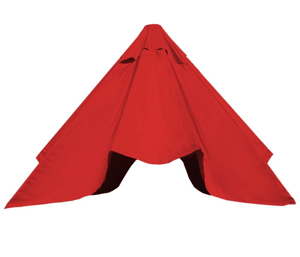 Ersatz-Bezug Sonnenschirm JAM-D20 Ersatzbezug 5x5m rot