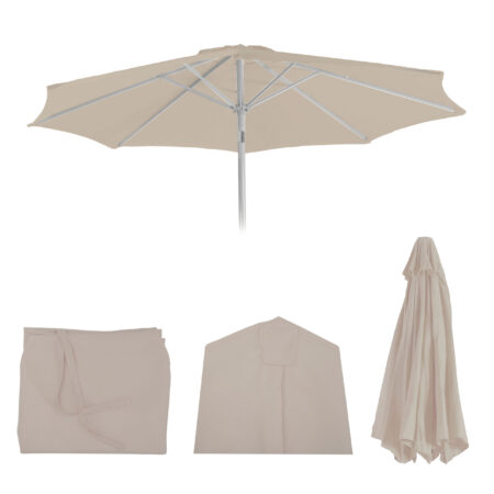 Ersatz-Bezug für Sonnenschirm N18 Ø2.7m Stoff/Textil 5kg creme