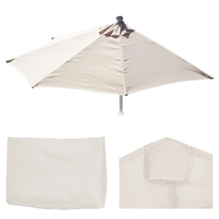 Ersatz-Bezug für Sonnenschirm halbrund Parla 270cm creme