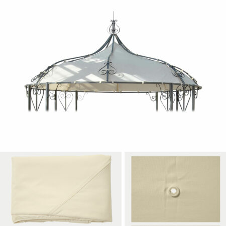 Ersatzdach Ersatzbezug Pergola Almeria ~ creme