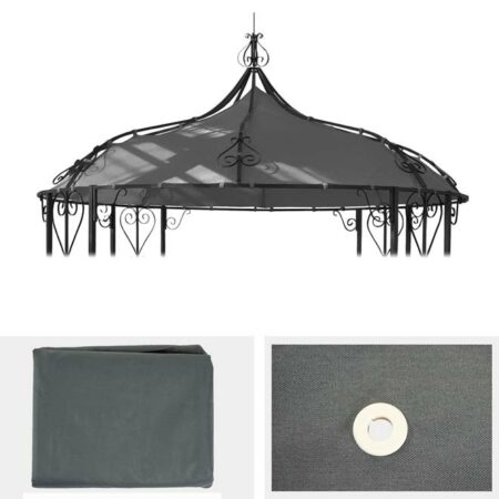 Ersatzdach Ersatzbezug Pergola Almeria ~ grau