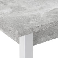Esstisch Den Haag 120x60 cm Stahl Betonoptik/Weiss