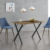Esstisch Arboga 120x60x75cm für 4 Personen Dunkler Holzton