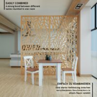 Esstisch Quadratisch 80x80cm Braun für 4 Personen MDF