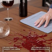 Esstisch Quadratisch 80x80cm Braun für 4 Personen MDF