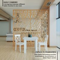 Esstisch Quadratisch 80x80cm Weiss für 4 Personen MDF