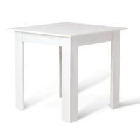 Zeitloser Esstisch für 4 Personen in Weiß - 80x80 cm