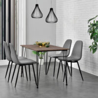 Esszimmerstuhl Kerava 2er-Set Grau