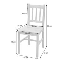 Massiv-Holz Landhaus 110cm ~ weiss