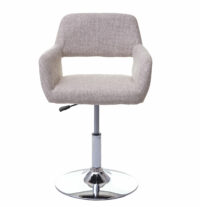 Esszimmerstuhl Altena Retro III Stoff/Textil creme/grau