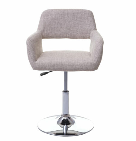 Esszimmerstuhl Altena Retro III Stoff/Textil creme/grau