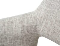 Esszimmerstuhl Altena Retro III Stoff/Textil creme/grau