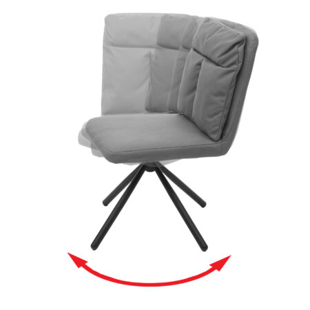 drehbar Auto-Position Textil/Stoff ~ grau