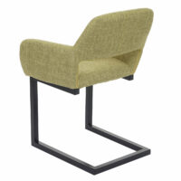 Esszimmerstuhl Lehnstuhl Retro 50`s Design ~ Stoff hellgrün