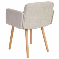 Esszimmerstuhl Orlando II Textil creme/grau