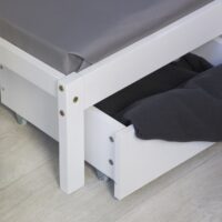 Etagenbett Hochbett mit Schreibtisch 90x200cm Weiss