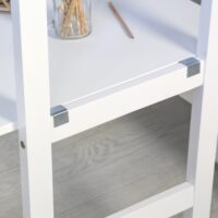 Etagenbett Hochbett mit Schreibtisch 90x200cm Weiss