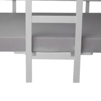 Etagenbett Hochbett mit Schreibtisch 90x200cm Weiss